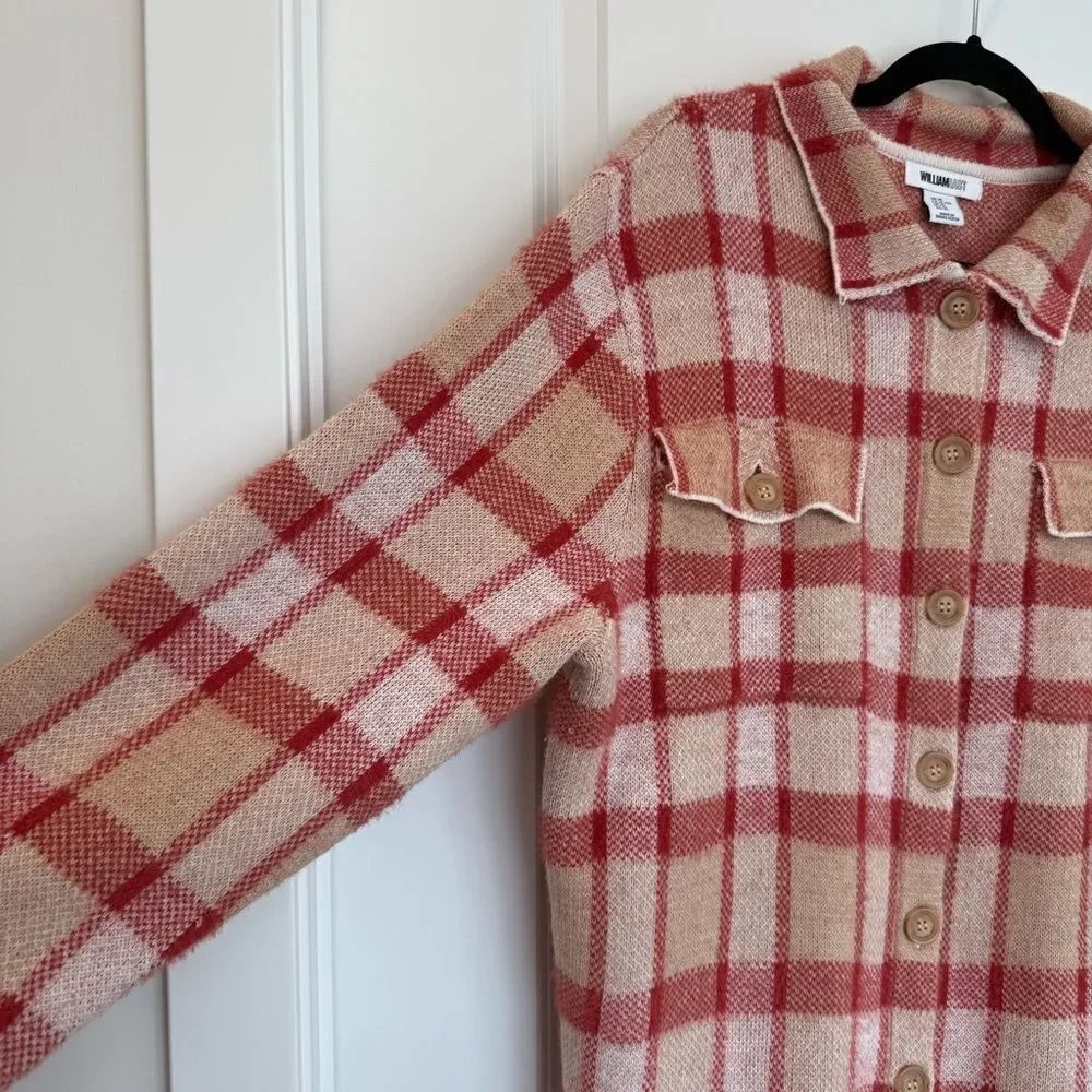 WILLIAM RAST | Plaid Button Down Sweater - Picture 5 of 11